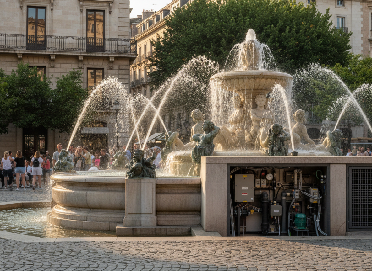 Fuentes y espacios de agua